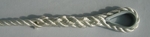 1/2" X 20' NYLON 3-STRAND TWIST ANCHOR LINE - WHITE